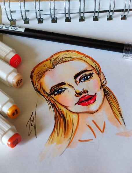 Скетчинг спиртовыми маркерами