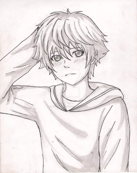 Аниме мальчики для срисовки