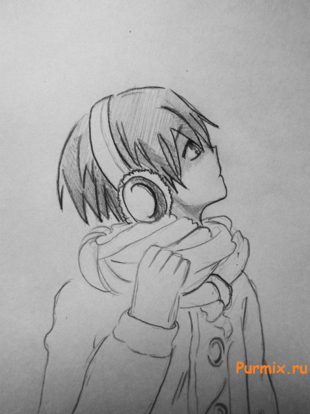 Срисовать аниме мальчики