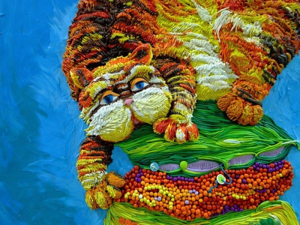 Рисование жгутиками пластилин