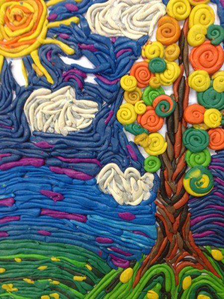 Картины из пластилина