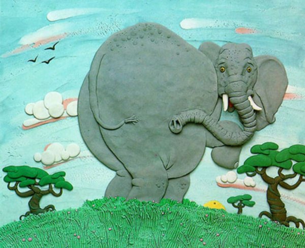 Морской конек пластилин Ольга Фонина