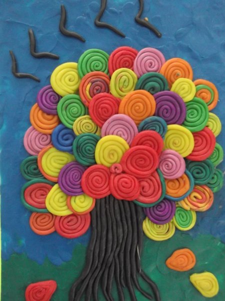 Картины из пластилина