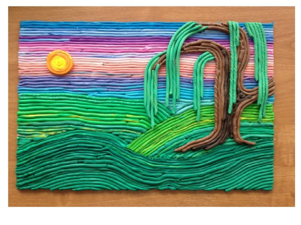 Пластилиновая живопись для детей