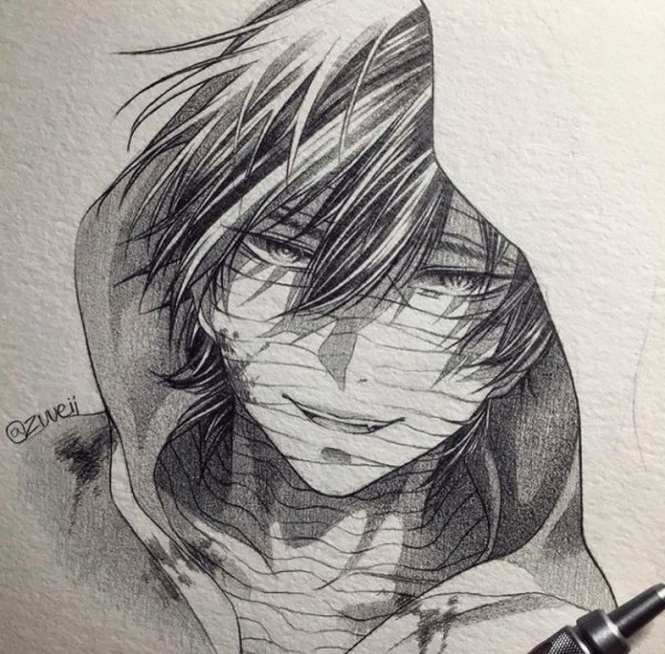 Зак Фостер карандашом