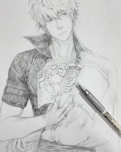 Красивая рисовка парней