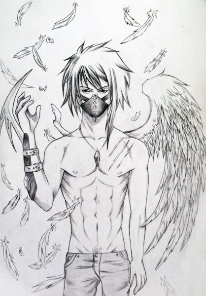 Аниме для срисовки карандашом парни демоны