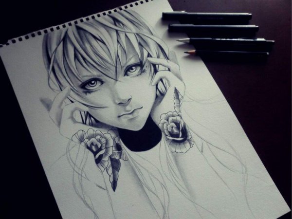 Аниме ручкой