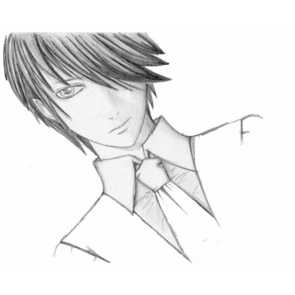 Аниме парни карандашом красивые