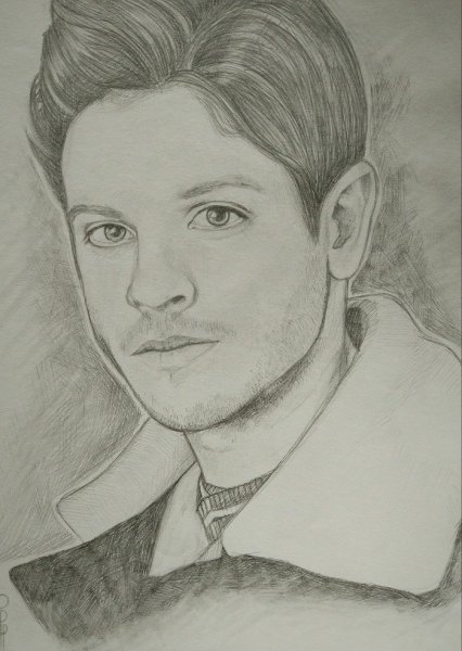 Портрет мужчины карандашом