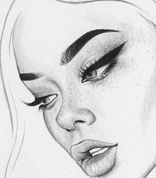 Эскиз лица
