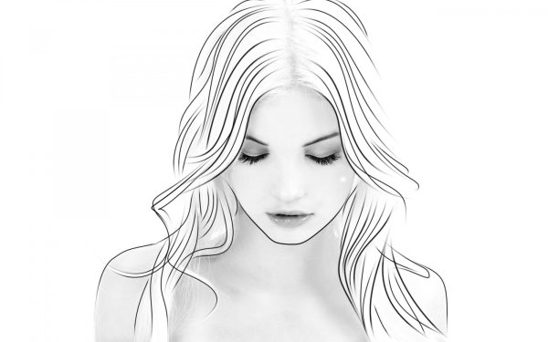 Красивые рисунки девушек карандашом