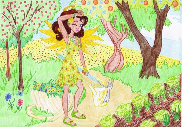 Рисунок на тему лето