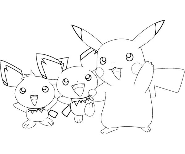 Страшный рисунок Пикачу