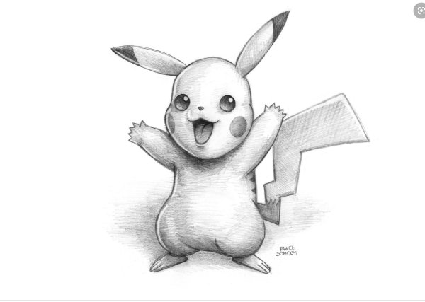 Пикачу для скетчбука