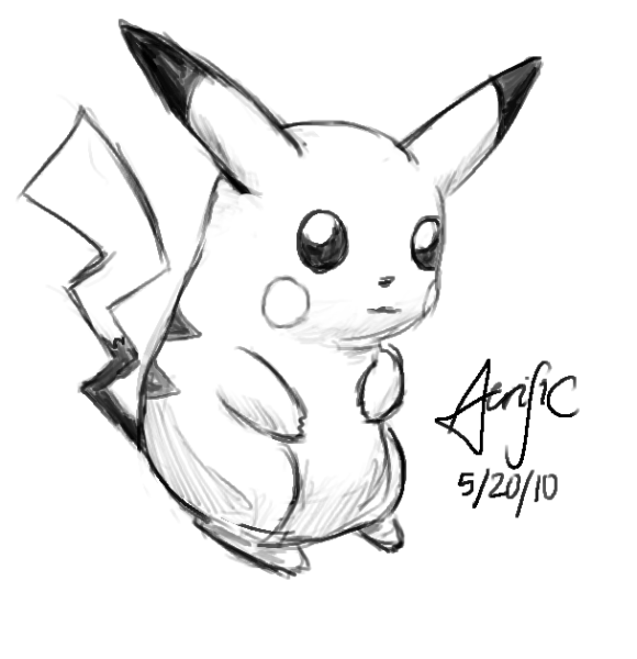 Пикачу набросок