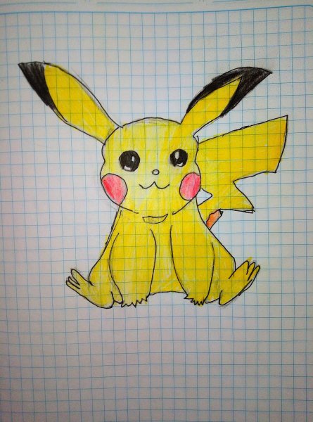 Рисунок Пикачу карандашом безумно красиво