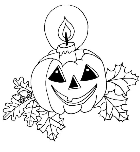 Тыквы на хэллоуинасскраска