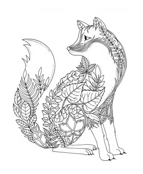 Рисунки для раскрашивания взрослым