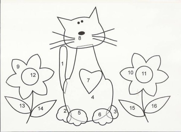 Схемы аппликаций из ткани