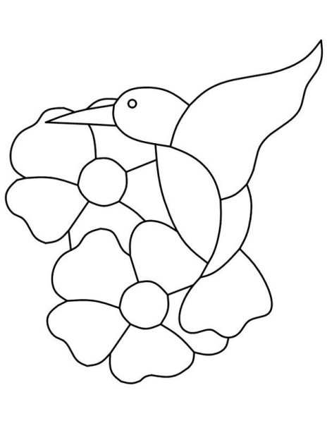 Витраж рисунок контур