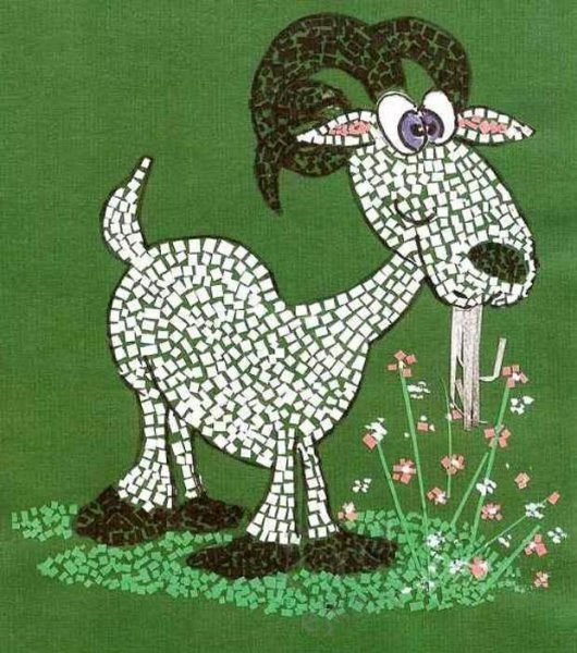 Аппликация мозаика