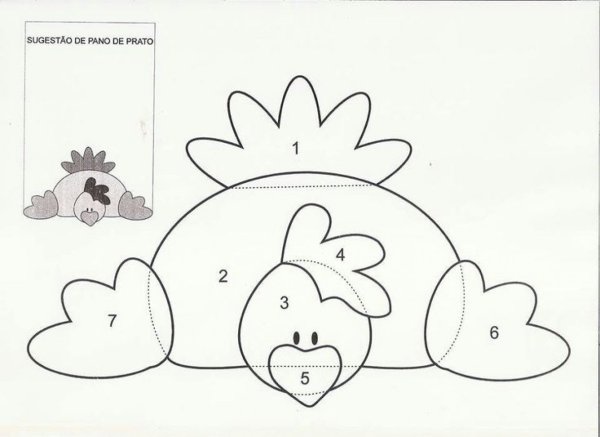 Схемы аппликаций из ткани