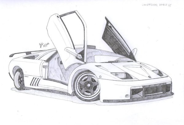 Рисунки КРУТЫХ машин