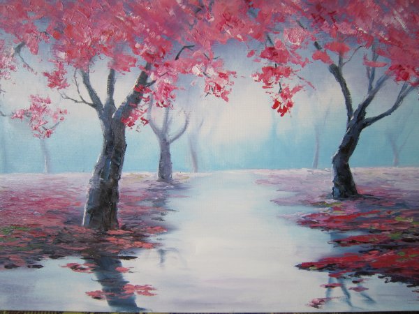 Красивые пейзажи для срисовывания