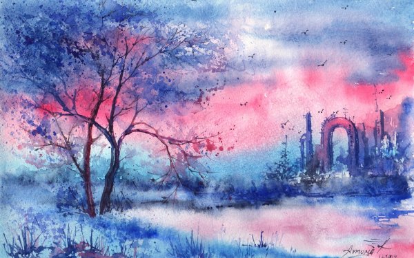 Анна Армона зимние пейзажи