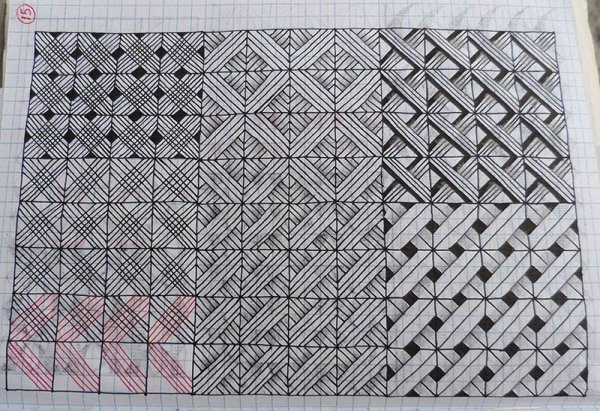 Интересные узоры в тетради