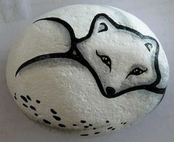 Смешные рожицы на камнях