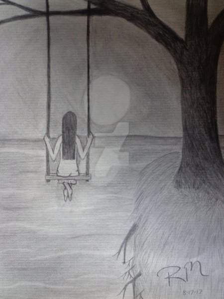 Рисунки карандашом грустные