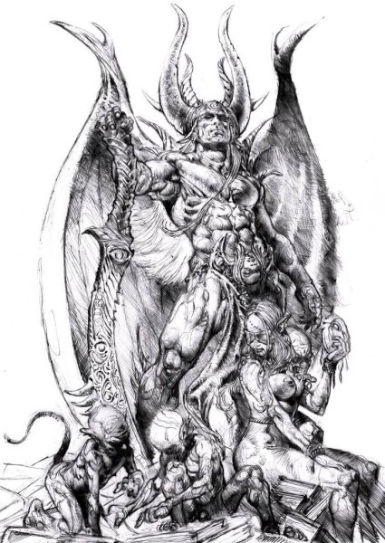 Демон для разукрашивания