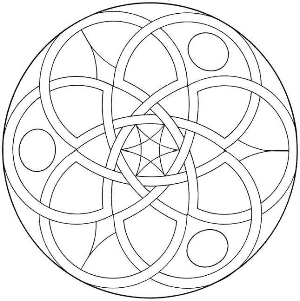 Геометрический узор в круге