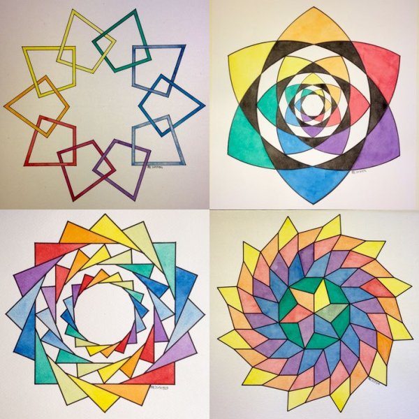 Рисунки для геометрической резьбы по дереву окружности