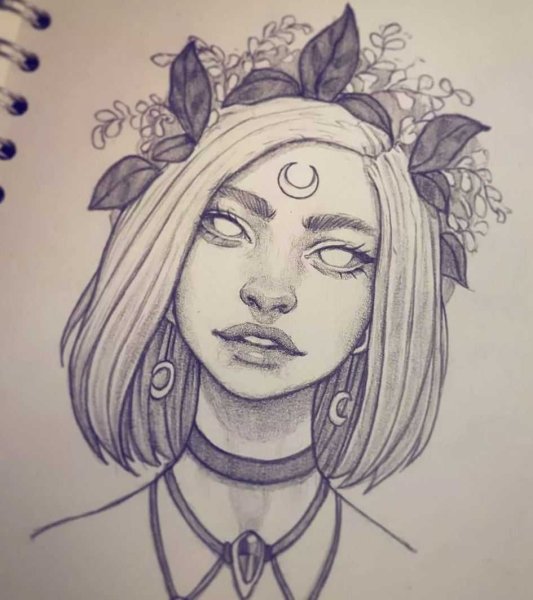 Рисунки для срисовки девушки