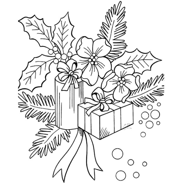 Новогодние рисунки карандашом