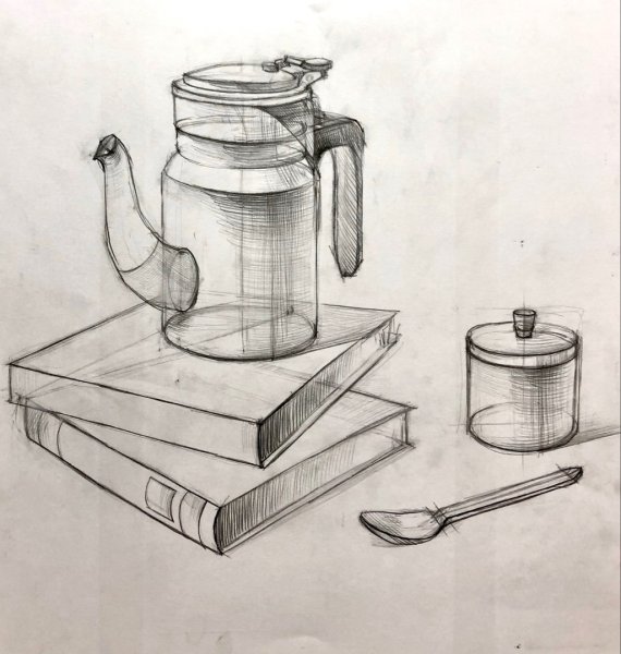 Конструктивное построение натюрморта