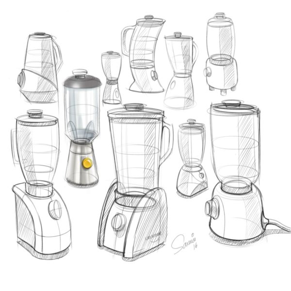 Скетчи бытовых предметов