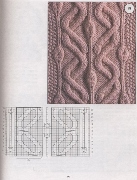 Вязаные араны спицами со схемами