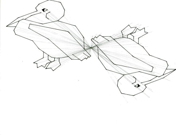 Центральная симметрия рисунки