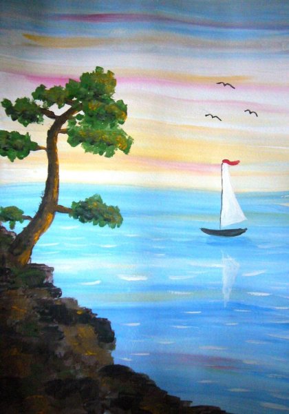 Красивые пейзажи для рисования