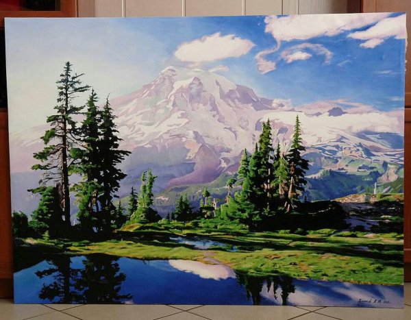 Пейзаж акрилом