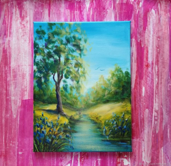 Пейзажи для рисования акрилом