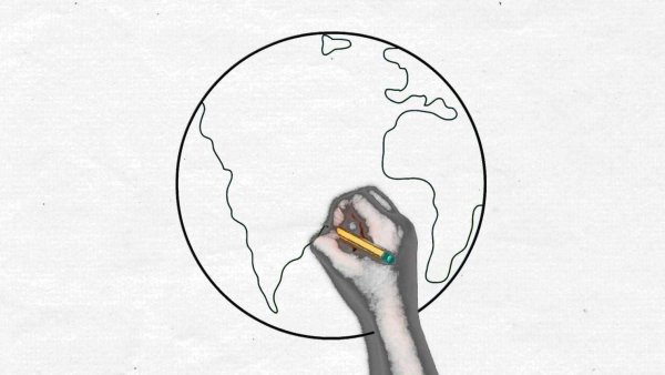 Земной шар рисунок