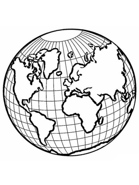 Планета земля раскраска