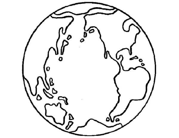 Планета земля раскраска для детей