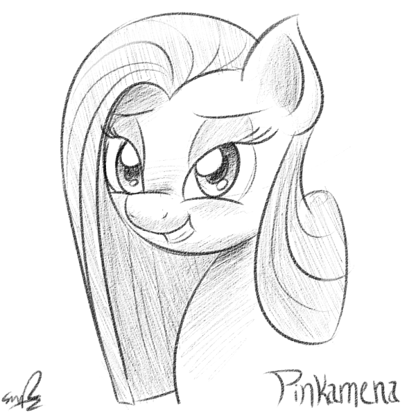 Пони для срисовки карандашом