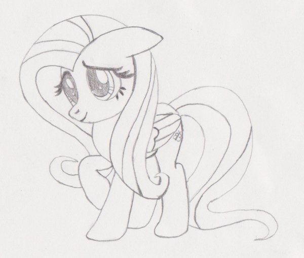 Рисунки для срисовки лёгкие пони